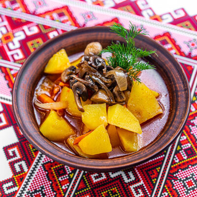 Веган СоусОК з грибами та картоплею